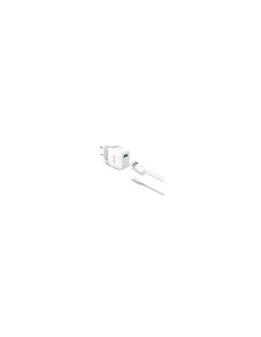 CARGADOR RED CELLY 2,4A+CABLE TIPOC BLANCO