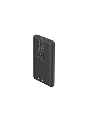 POWER BANK CELLY 10A PD 22W NEGRO
