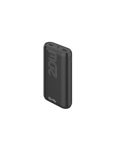 POWER BANK CELLY 20A PD 22W NEGRO