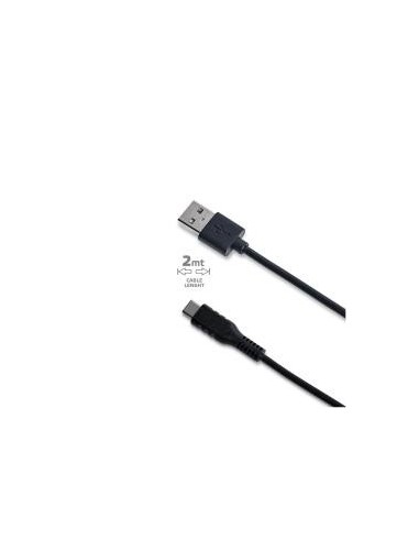 CABLE CELLY USB A TIPOC-2 METROS NEGRO