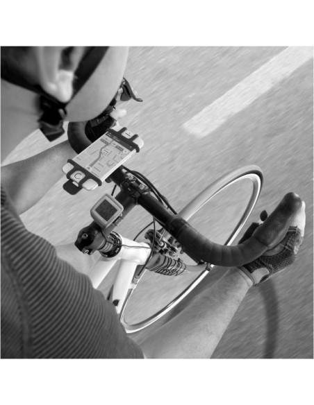 SOPORTE PARA MOVIL BICICLETA Y MOTO UNIVERSAL NEGR