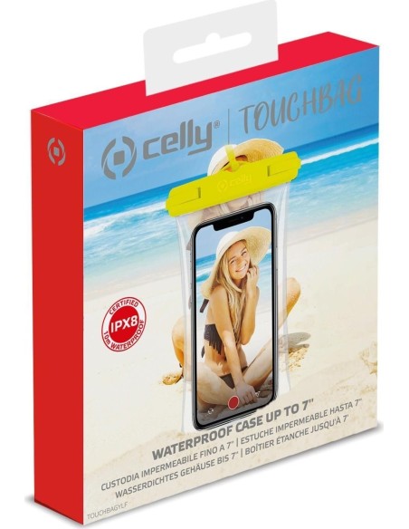 BOLSA ACUATICA CELLY HASTA 7" AMARILLA-TRANSP
