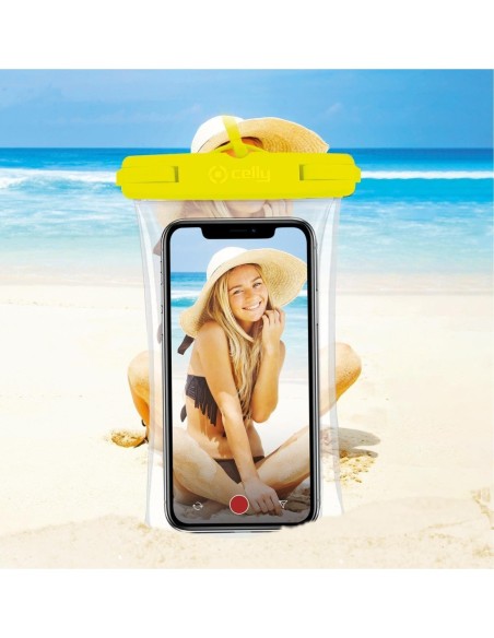 BOLSA ACUATICA CELLY HASTA 7" AMARILLA-TRANSP