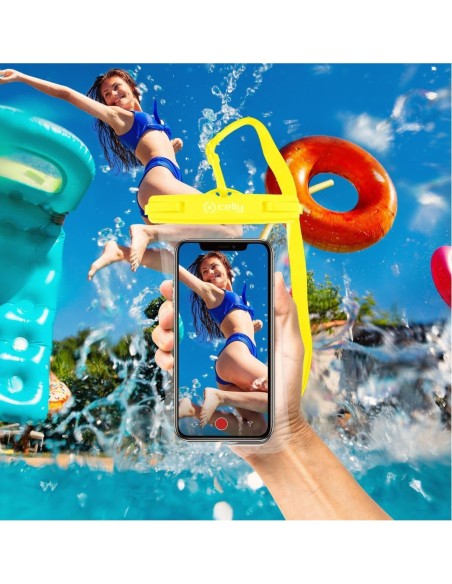 BOLSA ACUATICA CELLY HASTA 7" AMARILLA-TRANSP