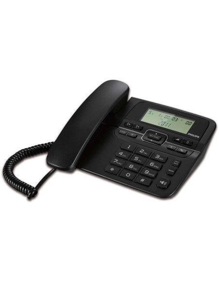 TELEFONO C-CABLE PHILIPS NEGRO TECLAS GRANDES