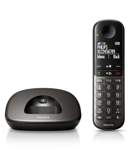 TELEFONO PHILIPS XL4901 NEGRO COMP. AUDIFONO