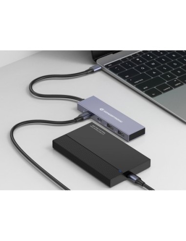 HUB CONCEPTRONIC USB 3.2 GEN 1, 4P...