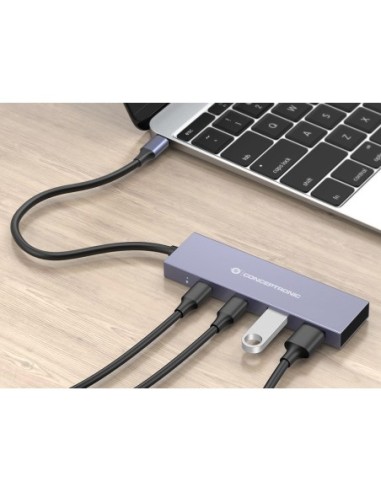 HUB CONCEPTRONIC USB 3.2 GEN 1, 4P...