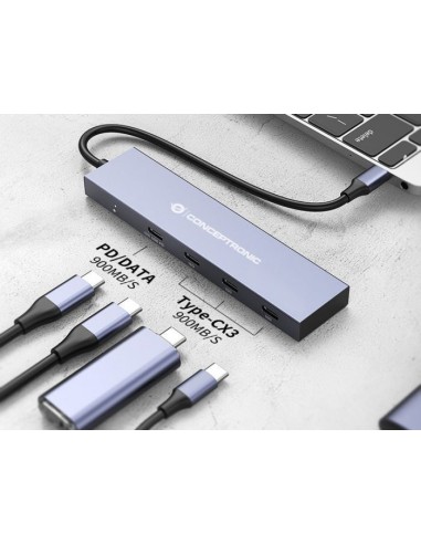 HUB CONCEPTRONIC USB 3.2 GEN 1, 4P...