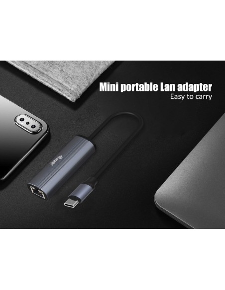 ADAPTADOR EQUIP USB-C A RJ45 GIGA + USB PD 100W