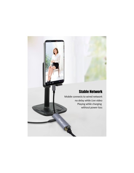 ADAPTADOR EQUIP USB-C A RJ45 GIGA + USB PD 100W