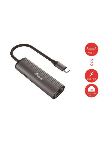 ADAPTADOR EQUIP USB-C A RJ45 GIGA + USB PD 100W
