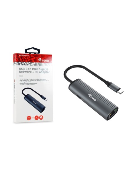 ADAPTADOR EQUIP USB-C A RJ45 GIGA + USB PD 100W