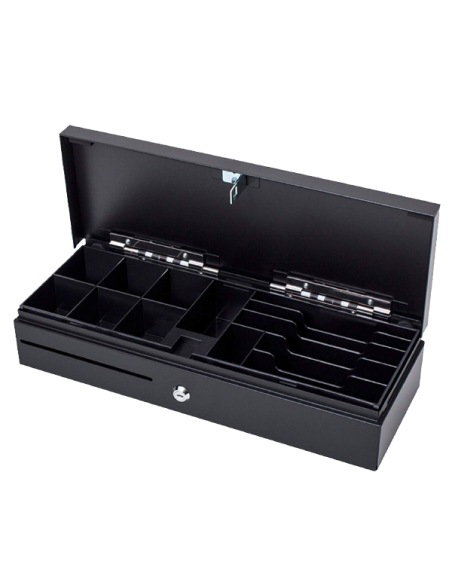 CAJON PORTAMONEDAS MUSTEK 46CM NEGRO VERTICAL