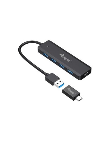 HUB EQUIP LIFE USB 4 PUERTOS USB 3.2...