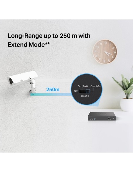 SWITCH MERCUSYS 10 PUERTOS 10-100 8POE