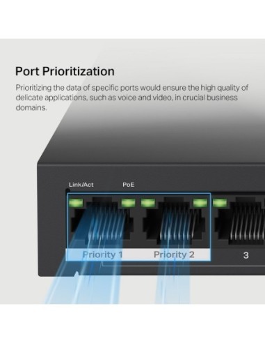 SWITCH MERCUSYS 10 PUERTOS 10-100 8POE