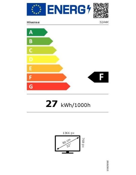 TELEVISION 32" HISENSE 32A4K HD SMART TV