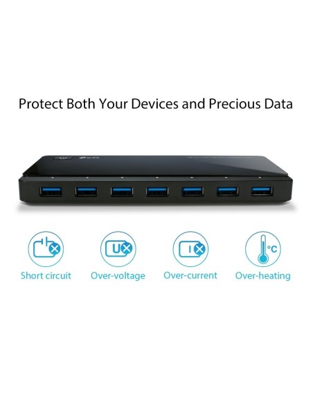 HUB USB 3.0 TP-LINK 7 PUERTOS CON 2P 2.4A ALIM. EX
