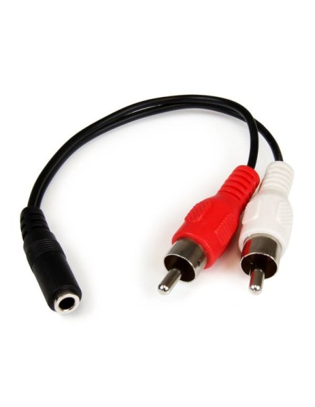 STARTECH CABLE ADAPTADOR 15CM AUDIO ESTEREO MINI J