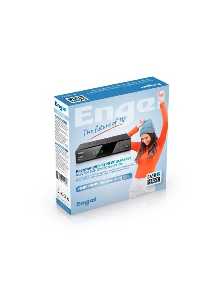 SINTONIZADORA TDT SALON ENGEL RT7130T2 DVB-T2 HEVC