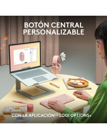 RATON LOGITECH WIRELESS PEBBLE 2 M350S BLANCO