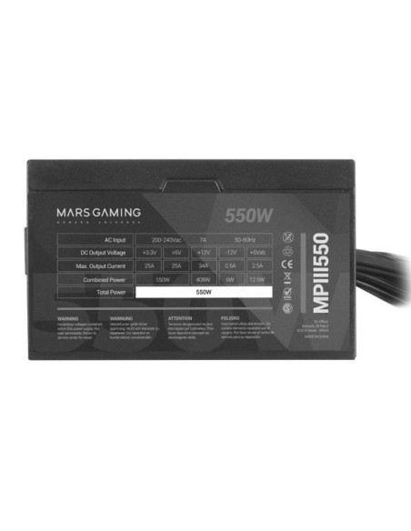 FUENTE ALIMENTACIÓN 550W MARS GAMING 85%