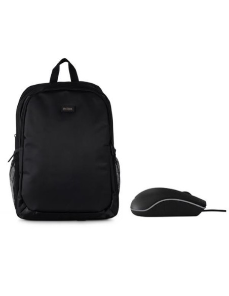 MOCHILA + RATON PORTATIL NILOX 15.6"