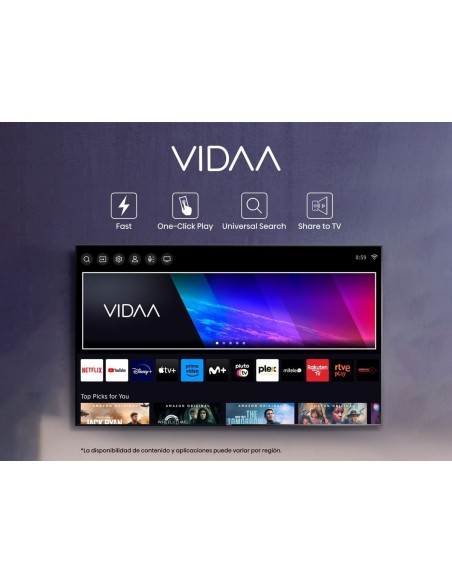 TELEVISION 55" HISENSE 55E77KQ QLED 4K SMART TV