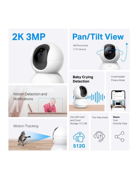 CAMARA IP WIFI TP-LINK TC70 PTZ