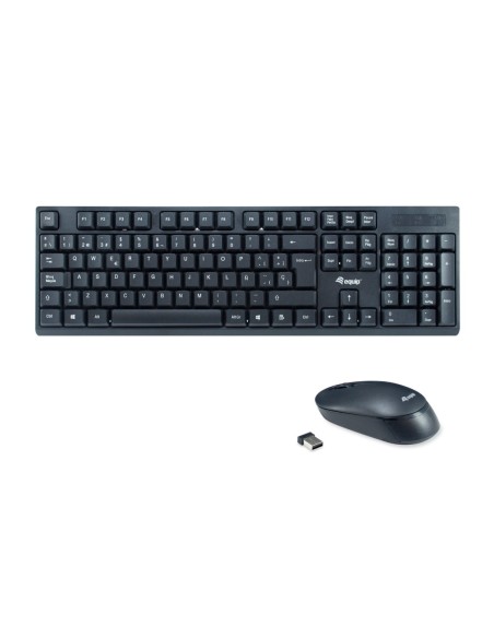 TECLADO + RATON EQUIP WIRELESS 2.4GHZ NEGRO