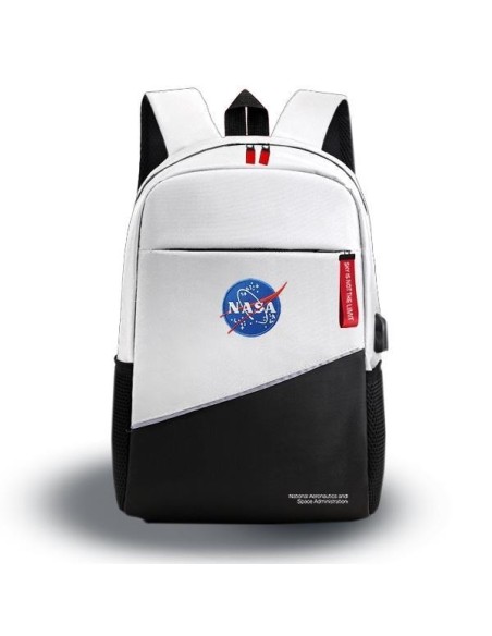 MOCHILA NASA GAMING BASICA BLANCA 15.6"