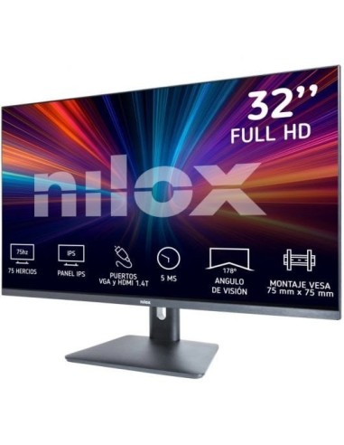 MONITOR 32" NILOX NXM32FHD11 IPS FHD...