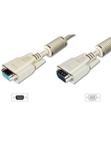 CABLE EQUIP VGA M-H 3M CON FERRITAS