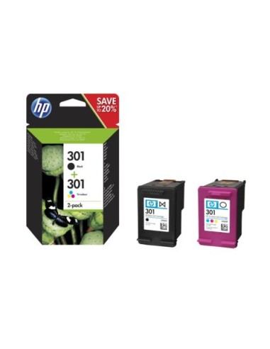 CARTUCHO HP 301 PACK 2 NEGRO-COLOR