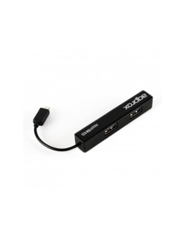 HUB USB 2.0 APPROX 4 PUERTOS MICRO...