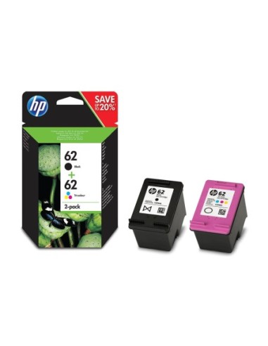 CARTUCHO HP 62 J3M80AE PACK TWING NEGRO Y COLOR
