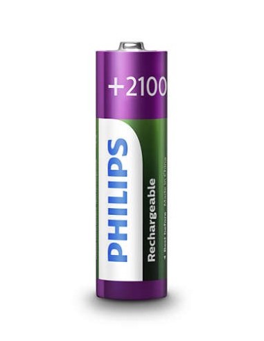 PILAS PHILIPS RECARGABLE R-6 2100MAH...