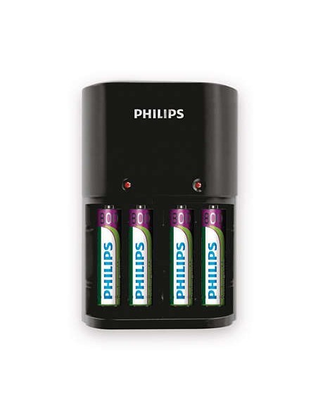 CARGADOR PILAS PHILIPS SCB1450NB AA&AAA + 4 PILAS