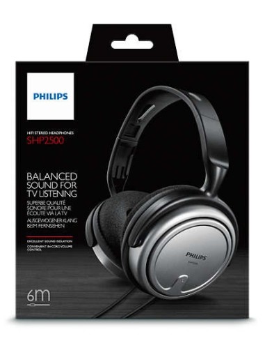 AURICULAR PHILIPS SHP2500 TV CABLE 6M