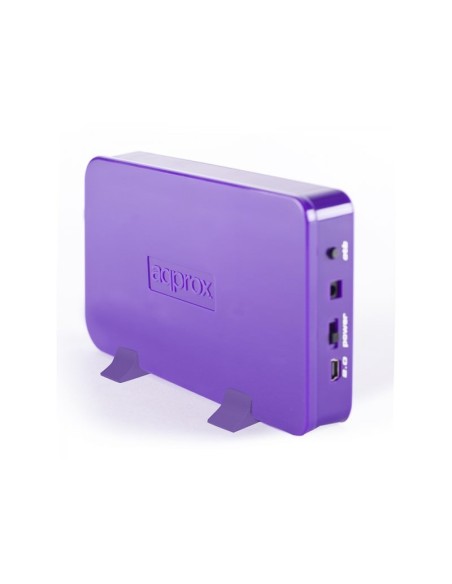 CAJA EXTERNA HDD 3.5" SATA-USB 3.0 APPROX MORADA