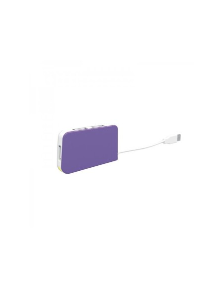 HUB USB 2.0 APPROX 4 PUERTOS MORADO