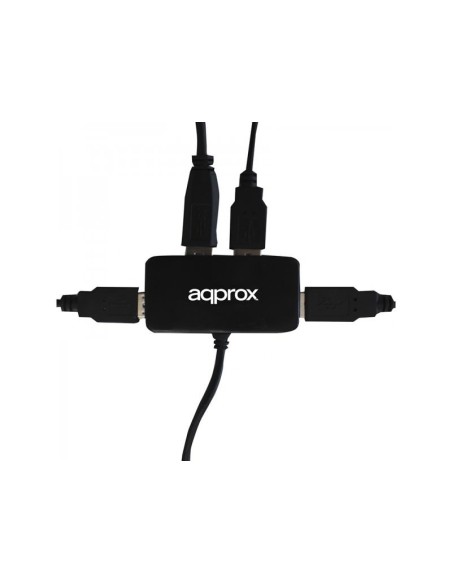 HUB USB 1X3.0 3X2.0 APPROX NEGRO