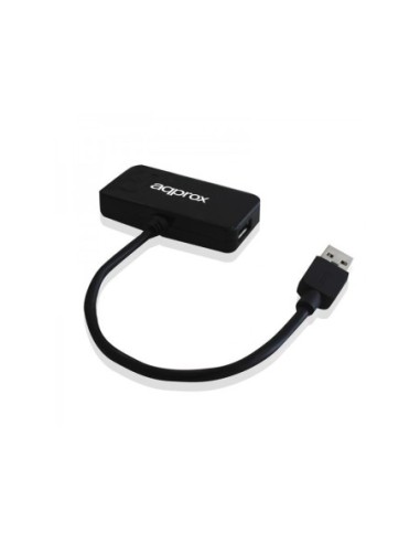 HUB USB 1X3.0 3X2.0 APPROX NEGRO