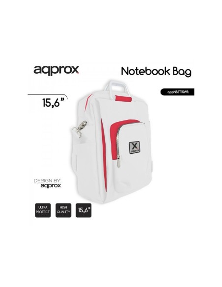 BOLSA PORTATIL APPROX 15.6" BLANCO-ROJO STREET