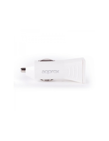 CARGADOR USB APPROX COCHE BLANCO