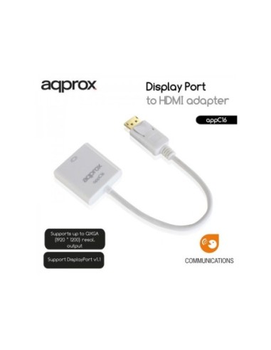 ADAPTADOR APPROX DISPLAYPORT A HDMI