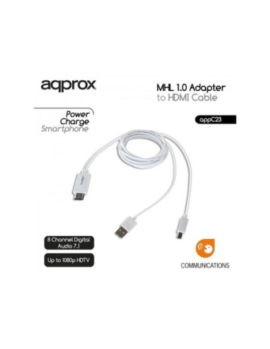 ADAPTADOR APPROX MHL HDTV A HDMI...