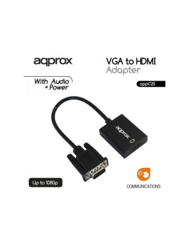 ADAPTADOR APPROX VGA M A HDMI H