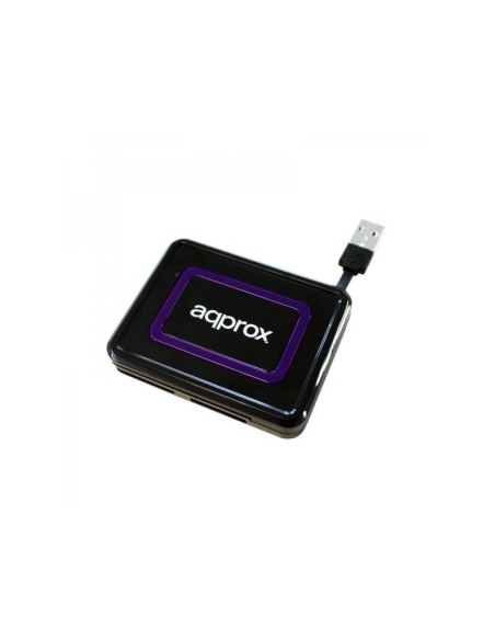 LECTOR EXTERNO USB TARJETAS APPROX NEGRO